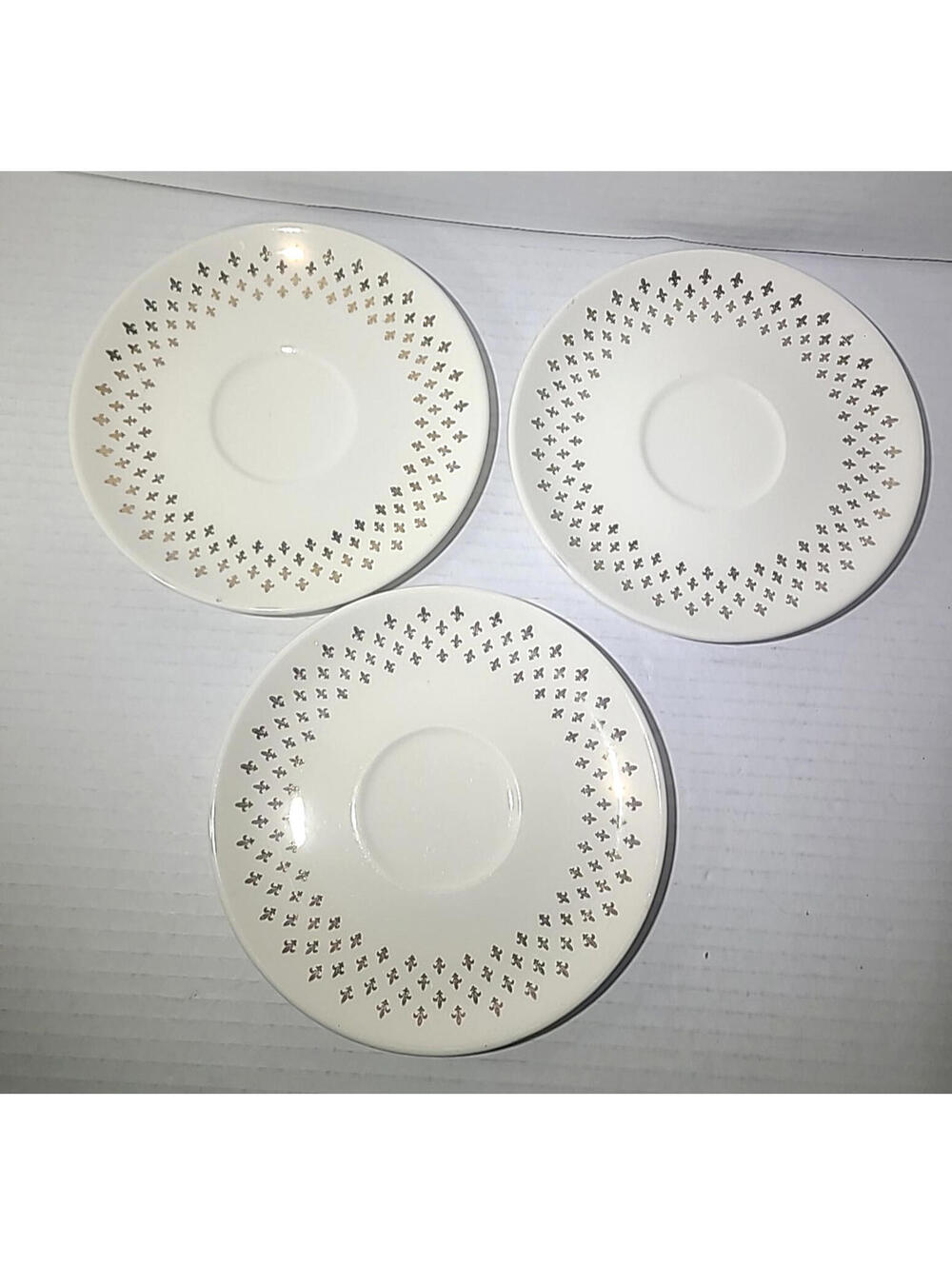 Vintage Homer Laughlin Golden Wheat Collection Set Of 3 - 6" Saucer Plates